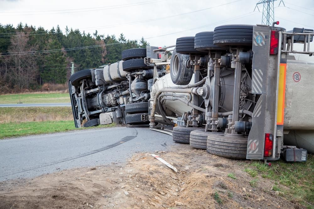 image of a truck accident 