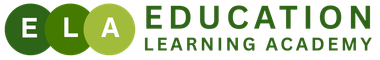 Logo: ELA in overlapping green circles, with 