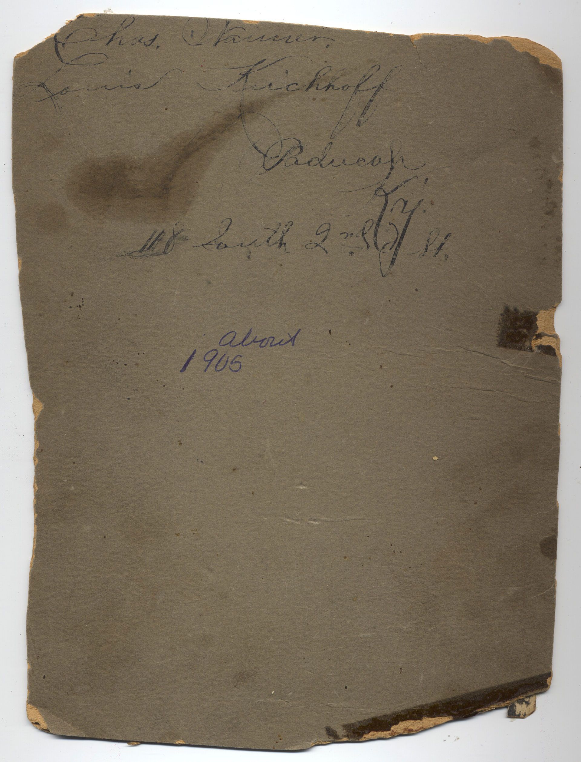 A piece of paper with a few letters on it