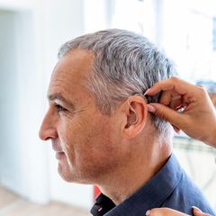 Old Man With Hearing Aid — Hilo, HI — Hearing Solutions Hawaii