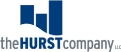 The logo for the hurst company , llc is blue and orange.
