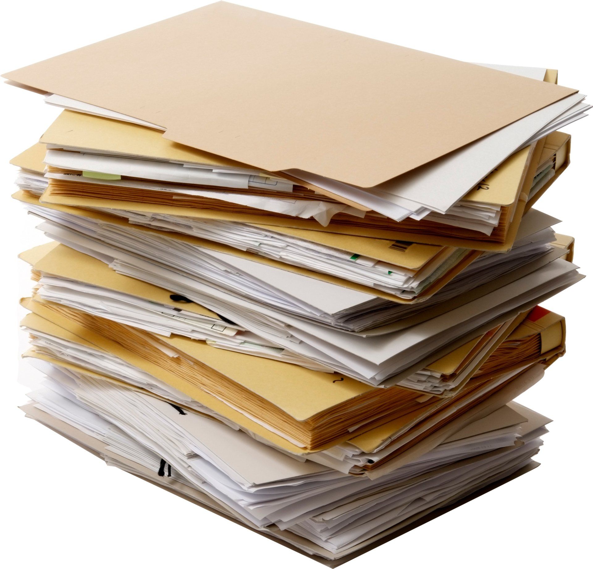Pile of Shredded Medical Documents | Chicago, IL | Document Destruction Company, Inc.