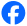 The facebook logo is in a blue circle on a white background.