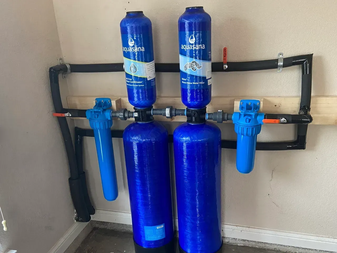 Whole home filters recently installed