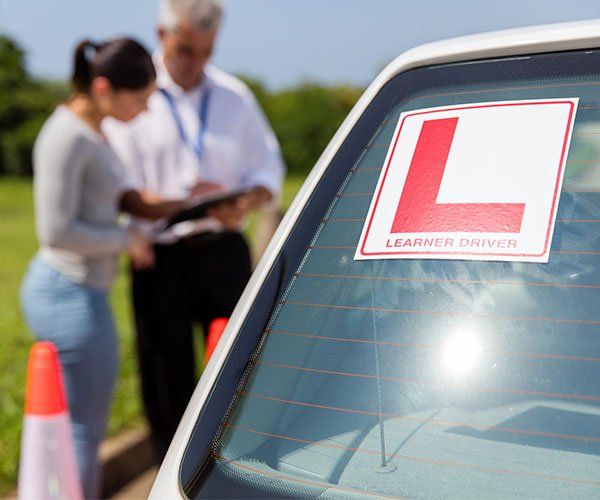 Essex County Driving Lessons — Learner Driver Sign On A Car in Mine Hill, NJ Essex County Driving Lessons — Learner Driver Sign On A Car in Mine Hill, NJ