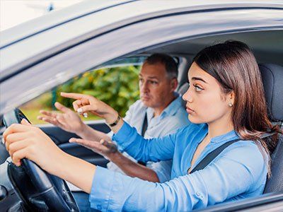 Driving Lessons — Student Driver Taking Driving Test in Mine Hill, NJ