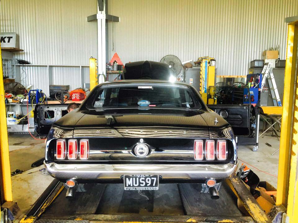 Back Of The Classic Mustang Car — Cairns Auto Electrical Mechanical Air & Audio in Stratford, QLD