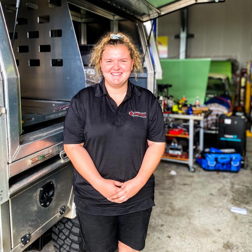 Tayla — Cairns Auto Electrical Mechanical Air & Audio in Stratford, QLD