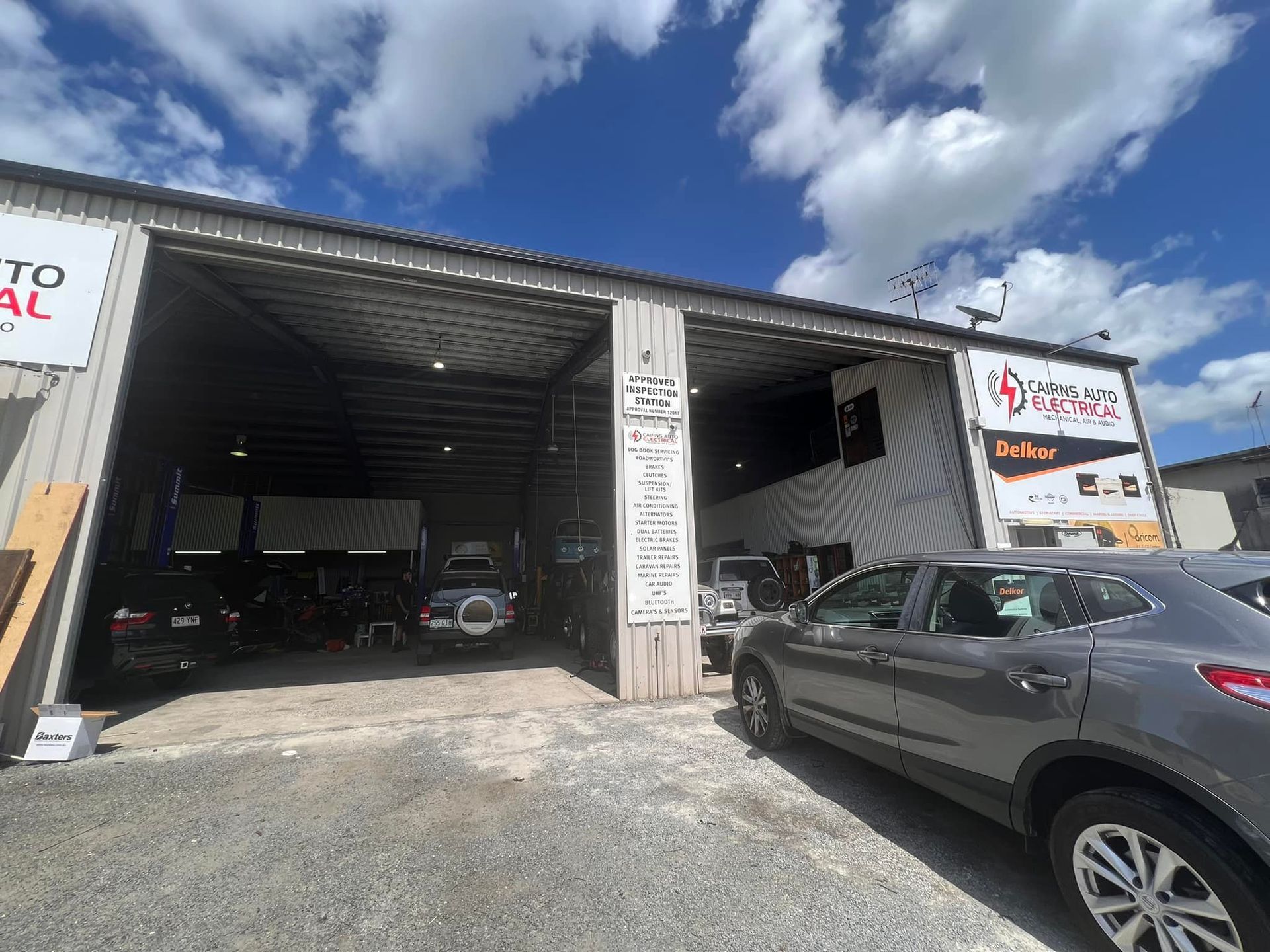 A Mechanic Shop In A Garage