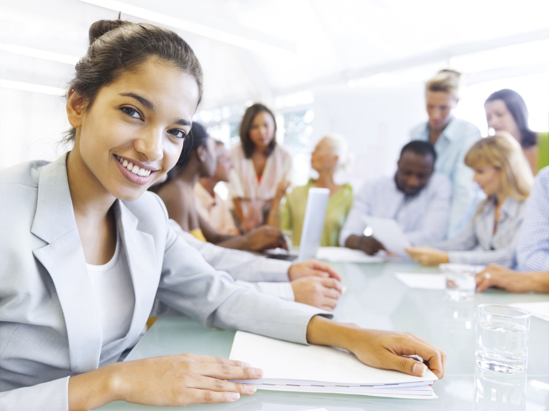 Woman in a meeting