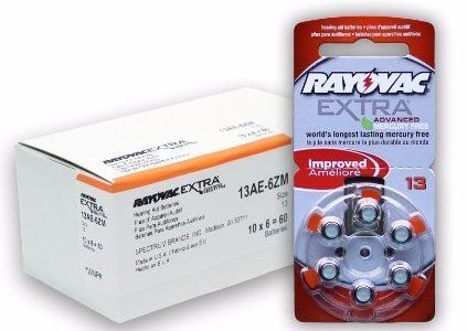 Rayovac Size 13 hearing aid batteries