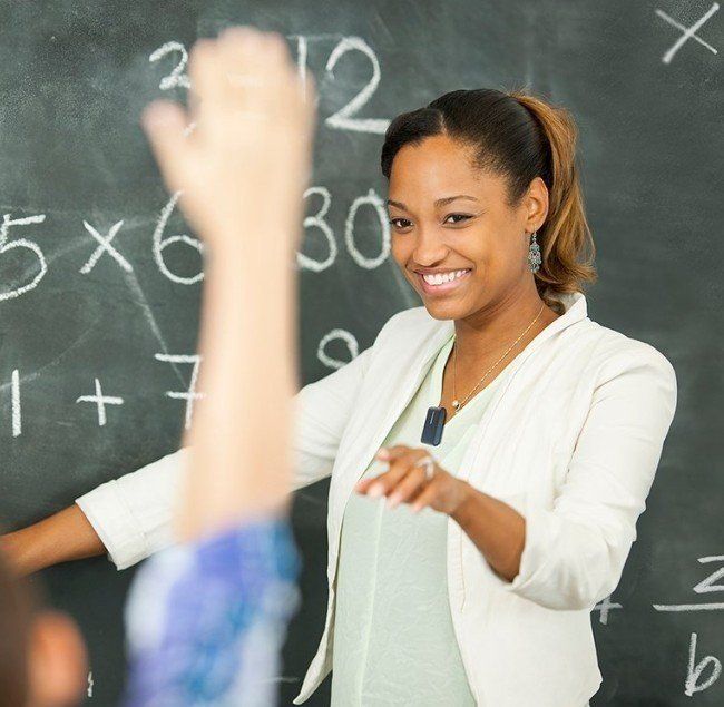 Woman teaching