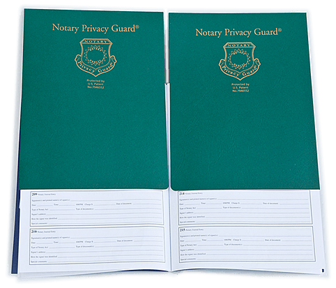 Portrait Style Notary Journals — Nationwide — Notary Privacy Guards®