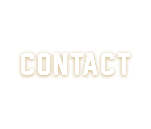 The word contact is written in white letters on a white background.