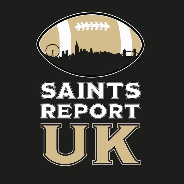 Saints report uk logo on a black background