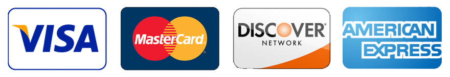 A visa mastercard discover and american express logo