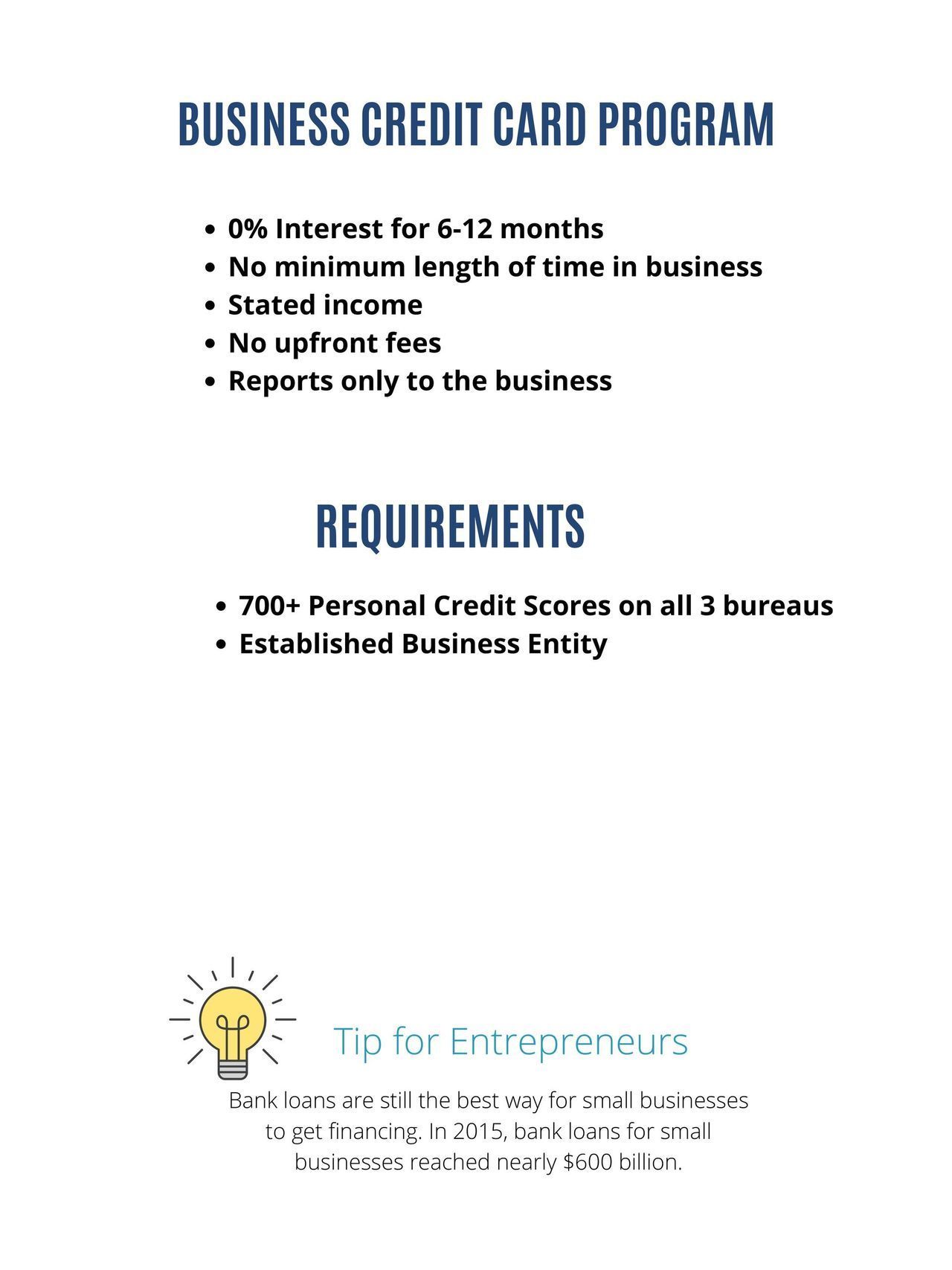 business credit card program