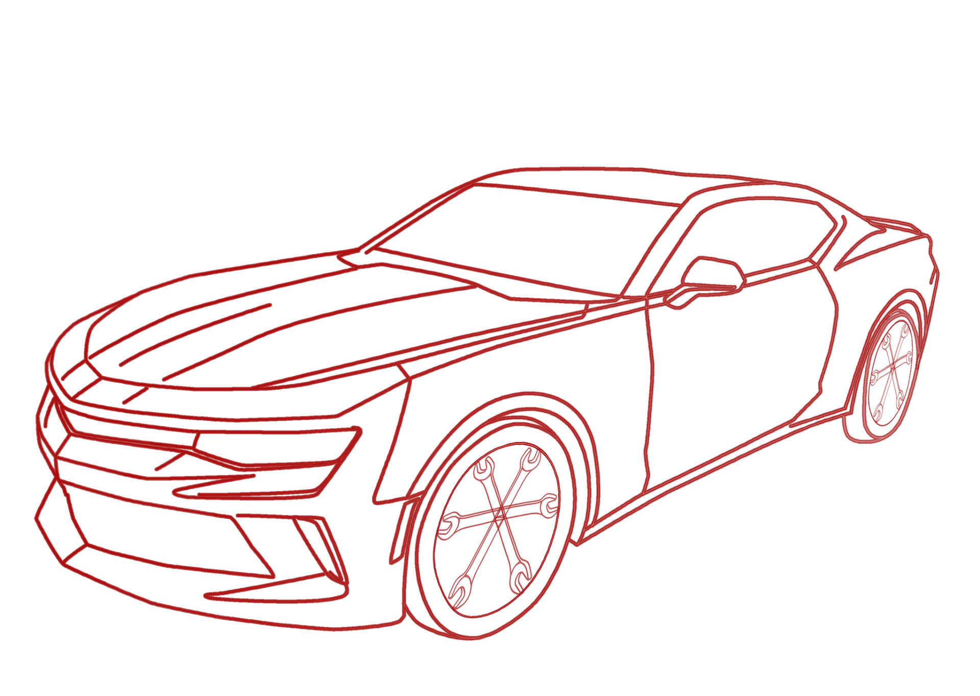 Logo for Demo Auto Repair: text with a gear icon, red and navy colors.