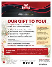 Big Red Oil Monthly Specials