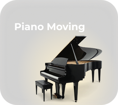 Professional movers carefully transporting an upright piano