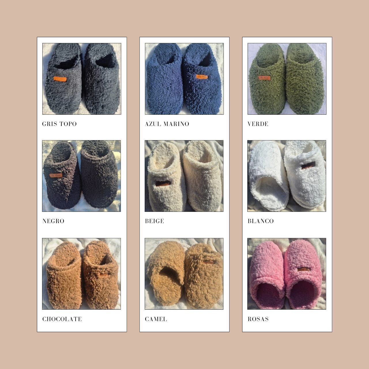 PACK x3 PANTUFLAS