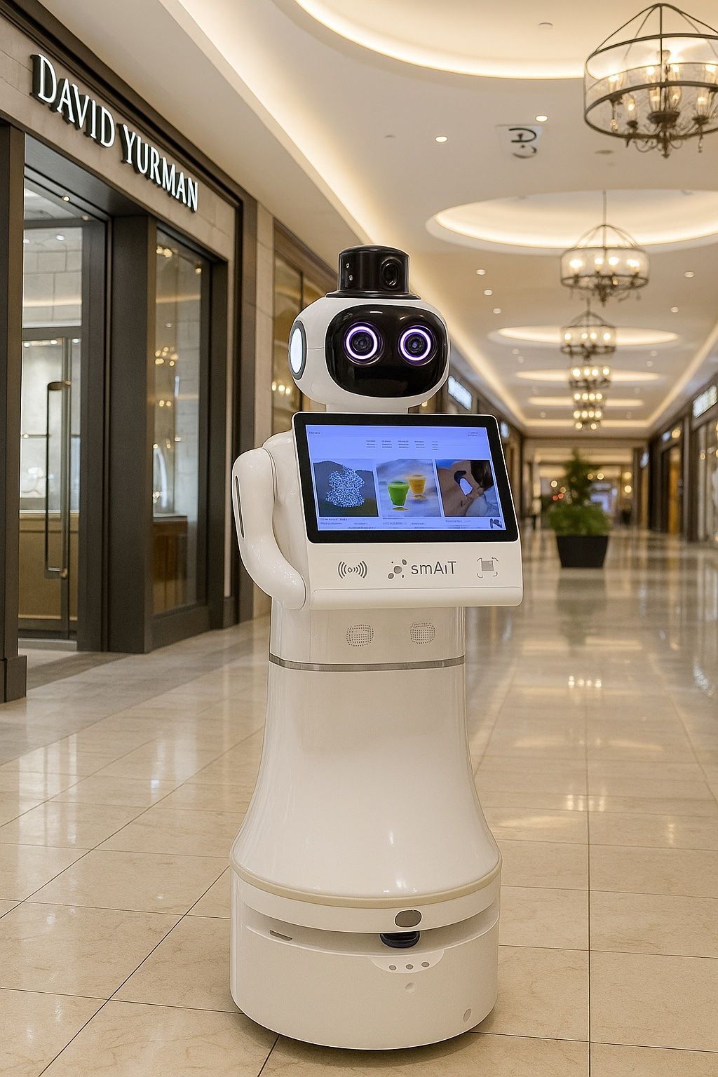 Jackie, AMR Receptionist Robot