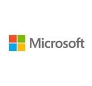 The microsoft logo is on a white background.
