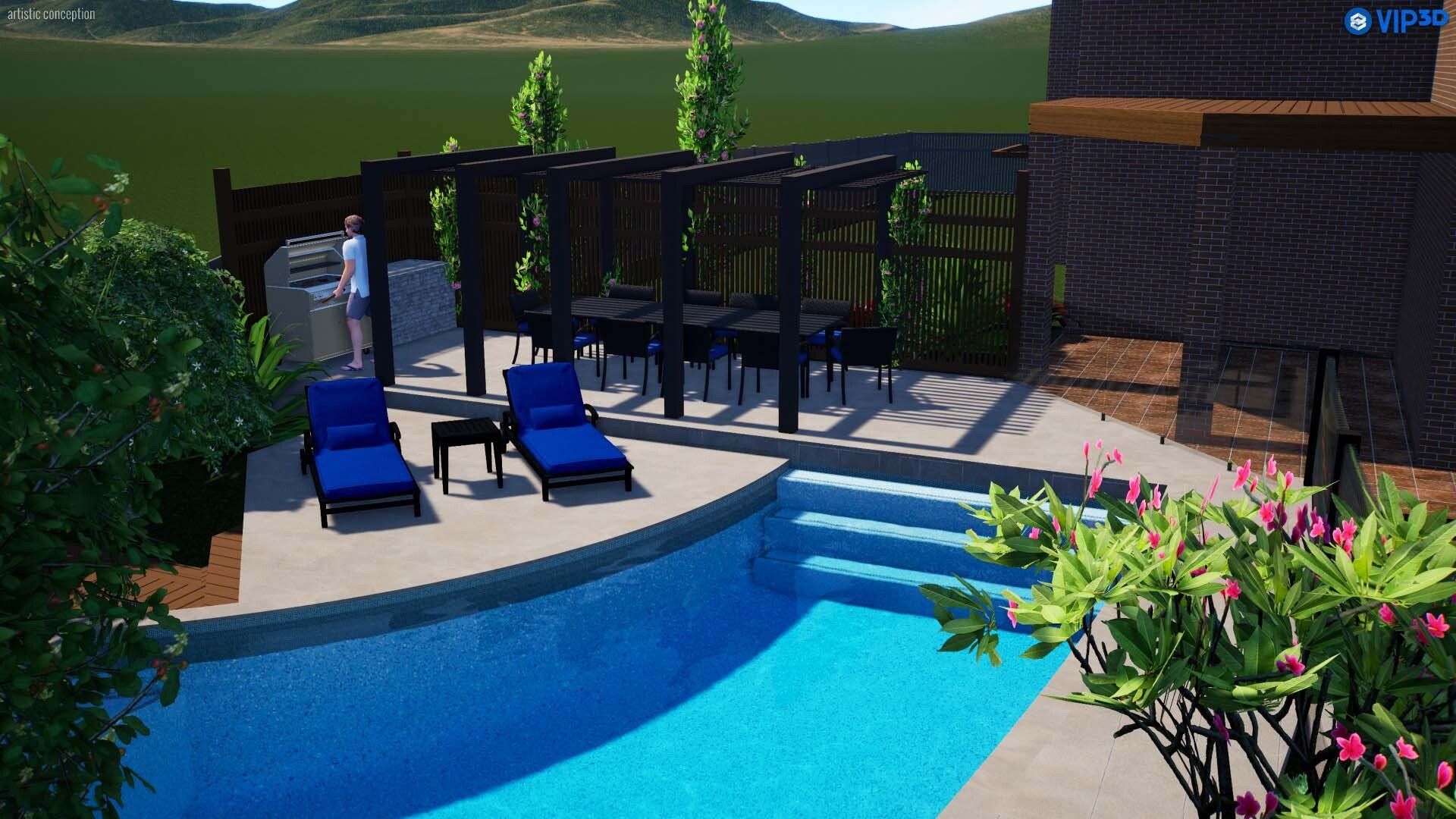 O’Halloran Pool Project Design — Brisbane, QLD — Elegance Pool Design