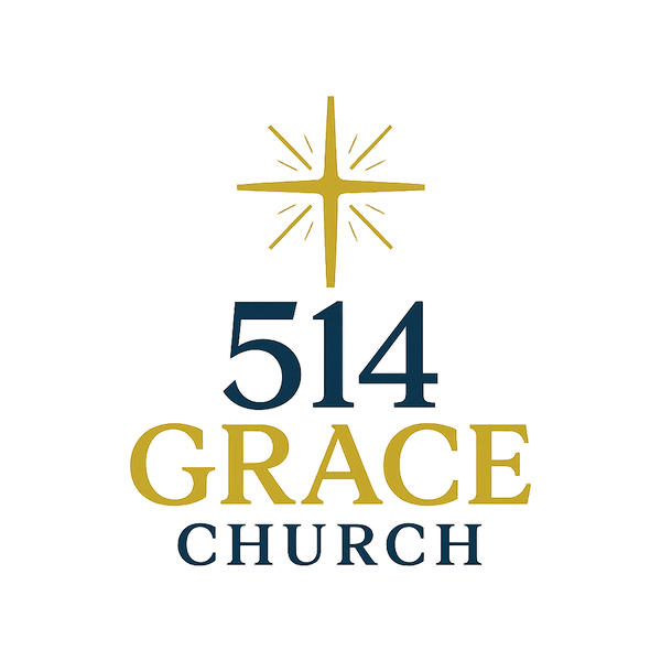 Logo for 514 Grace Church: Blue numbers 