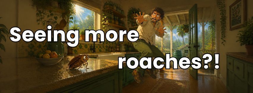 Seeing more cockroaches? Header image. Central Florida Pest Control
