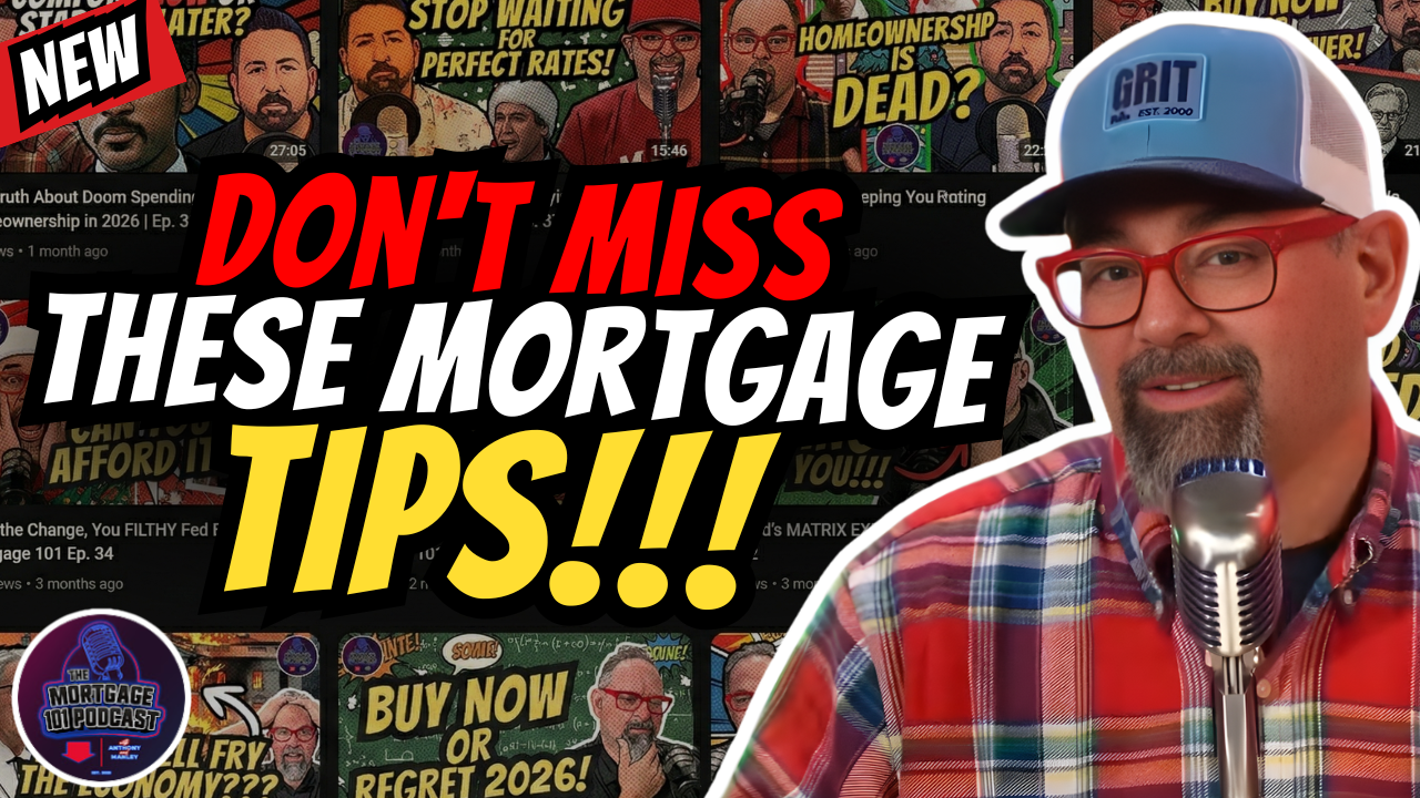 Man in a trucker hat and glasses speaking into a microphone with text 