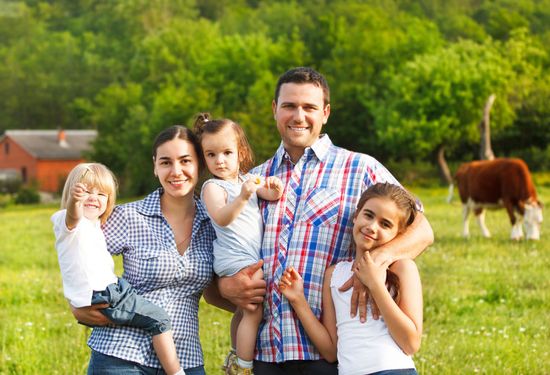 Happy Family on a Wide Field — Vinton, IA — Three Rivers Insurance LLC
