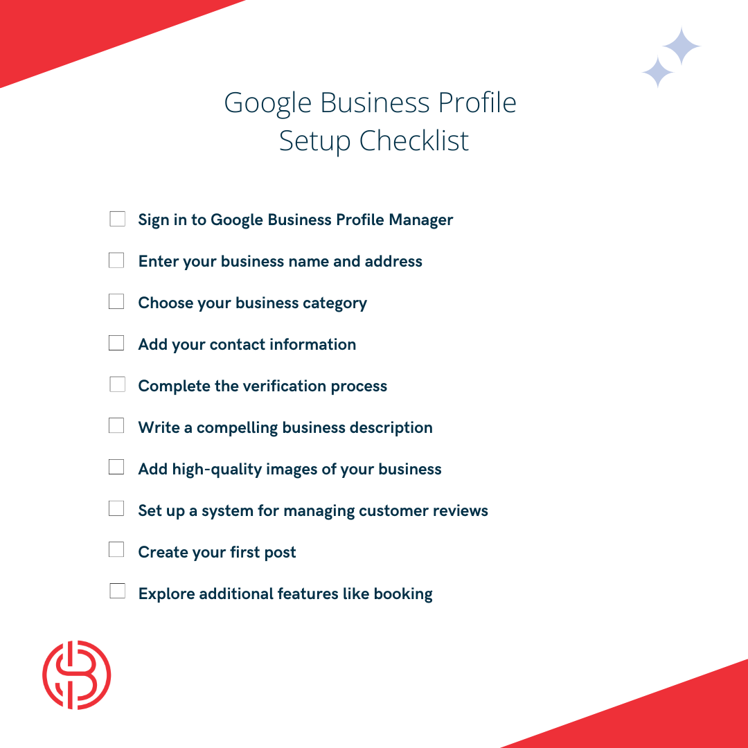 Google Business Profile Setup Checklist by Shelly Bouse