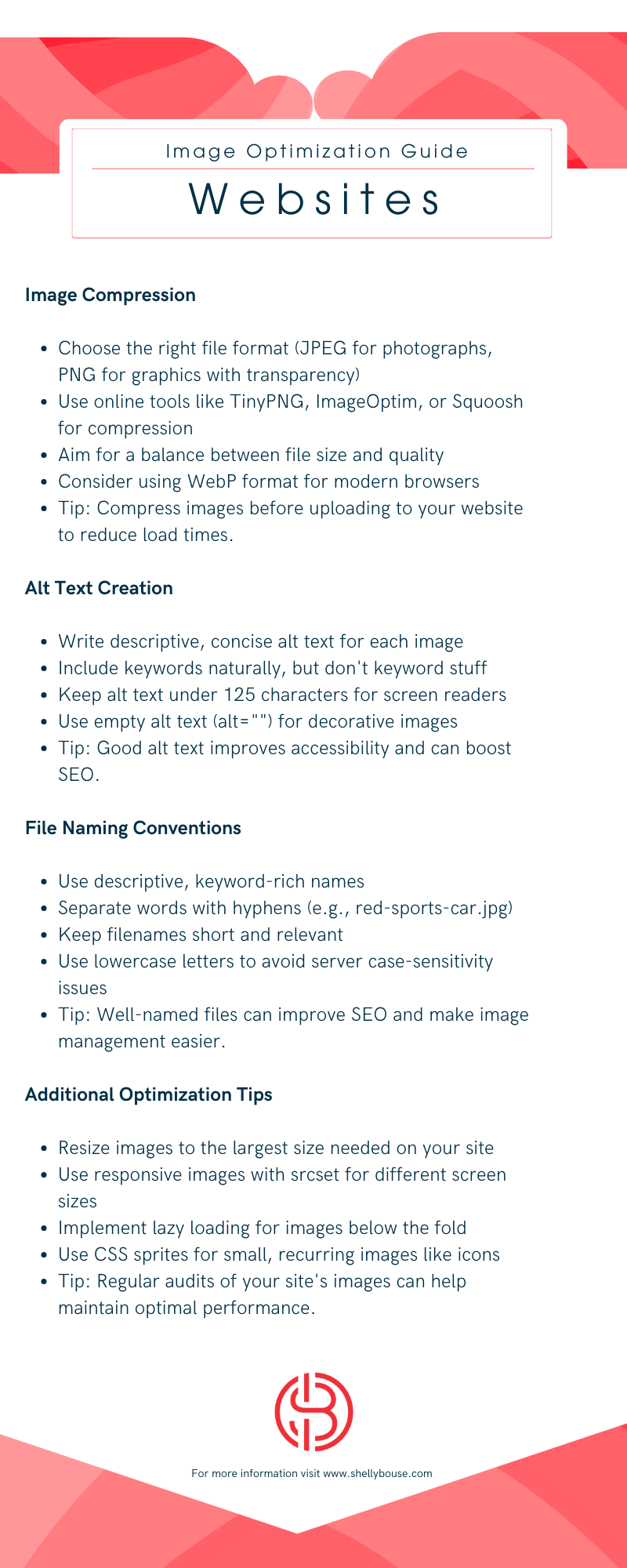 Image optimization guide by Shelly Bouse