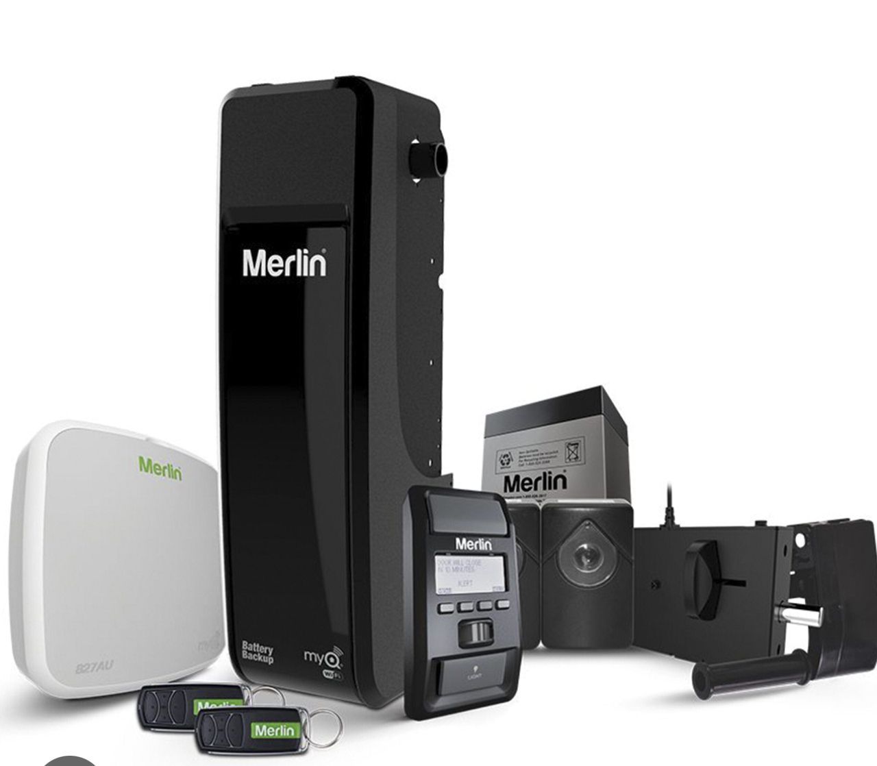 Eco Garage Precision Drive RDO garage door opener with box and remotes.