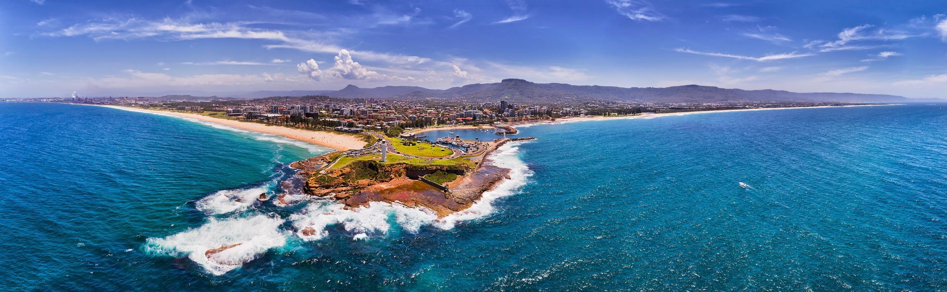 Garage door open, revealing a driveway and yard. Gray door, concrete and greenery visible.