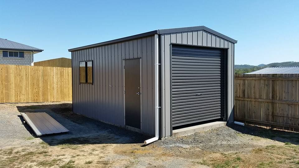 Black Painted Shed — Designer Shed in Yeppoon, QLD