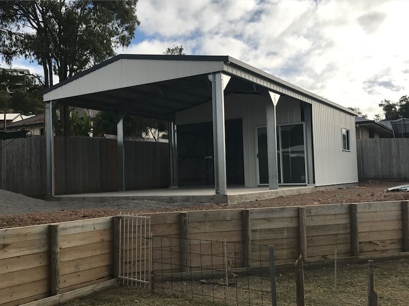 Double Carport — Designer Shed in Yeppoon, QLD