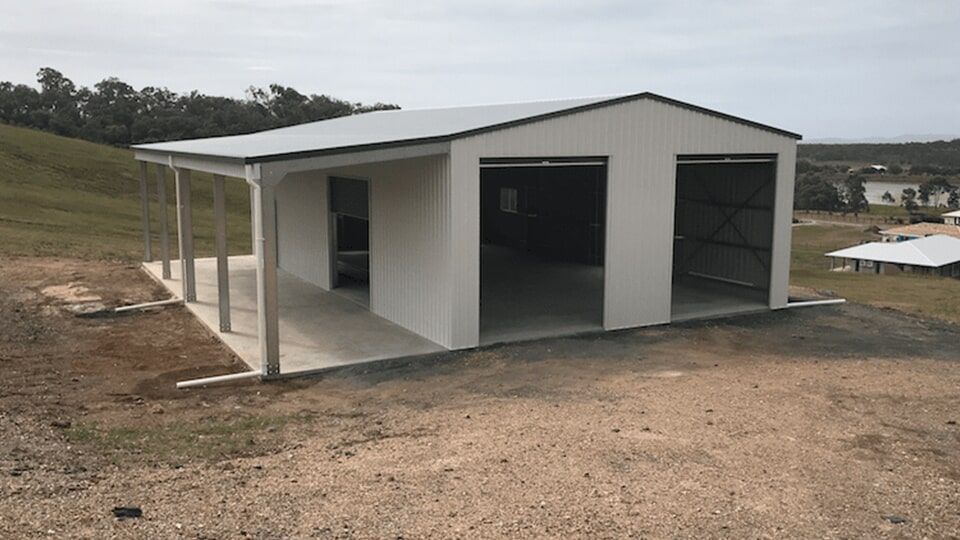 White Painted Shed — Designer Shed in Yeppoon, QLD