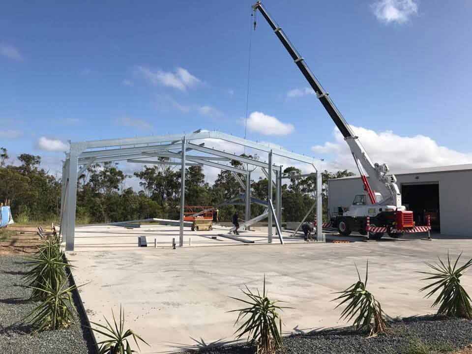 Construction of Shed — Designer Shed in Yeppoon, QLD
