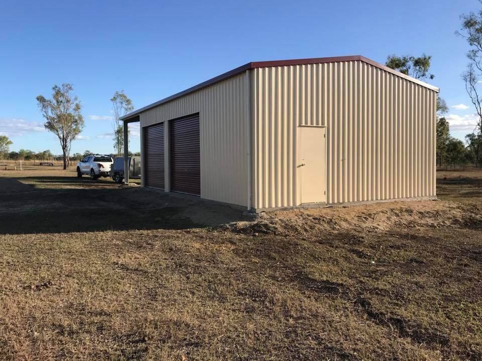 Cream Colored Shed — Designer Shed in Yeppoon, QLD