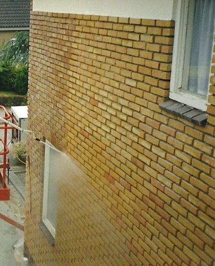 Super reinigen gevel werk