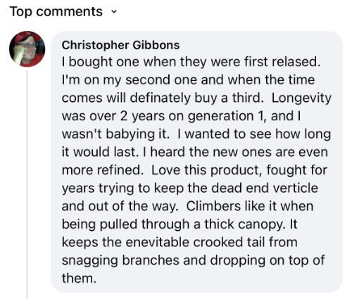 Christopher gibbons bought a ropinator when they were first released and is a repeat buyer