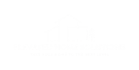 A white logo consisting of a stylized building icon above the text "LANDMARK PROPERTY MANAGEMENT".