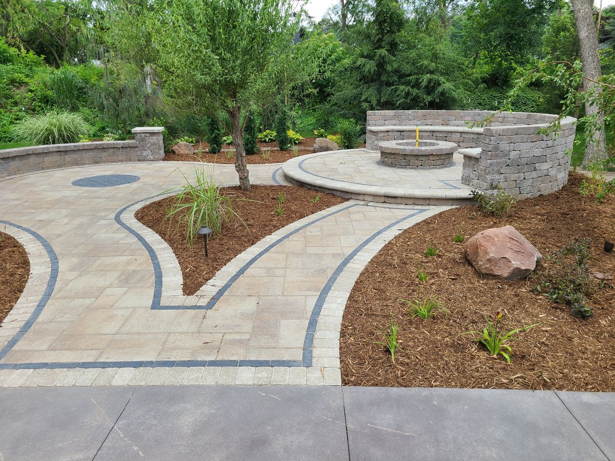 Home Patio And Firepit — Marion, IA — S&B Scapes