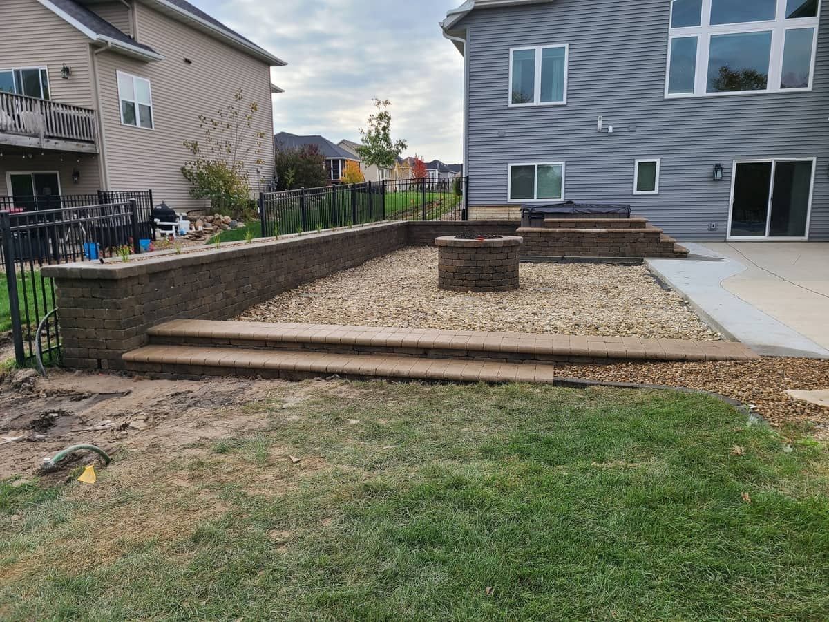 Backyard Firepit — Marion, IA — S&B Scapes
