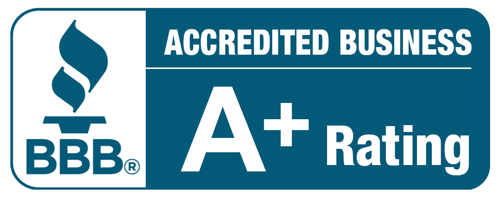 Better Business Bureau A+ rating badge