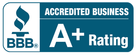 Better Business Bureau A+ rating badge