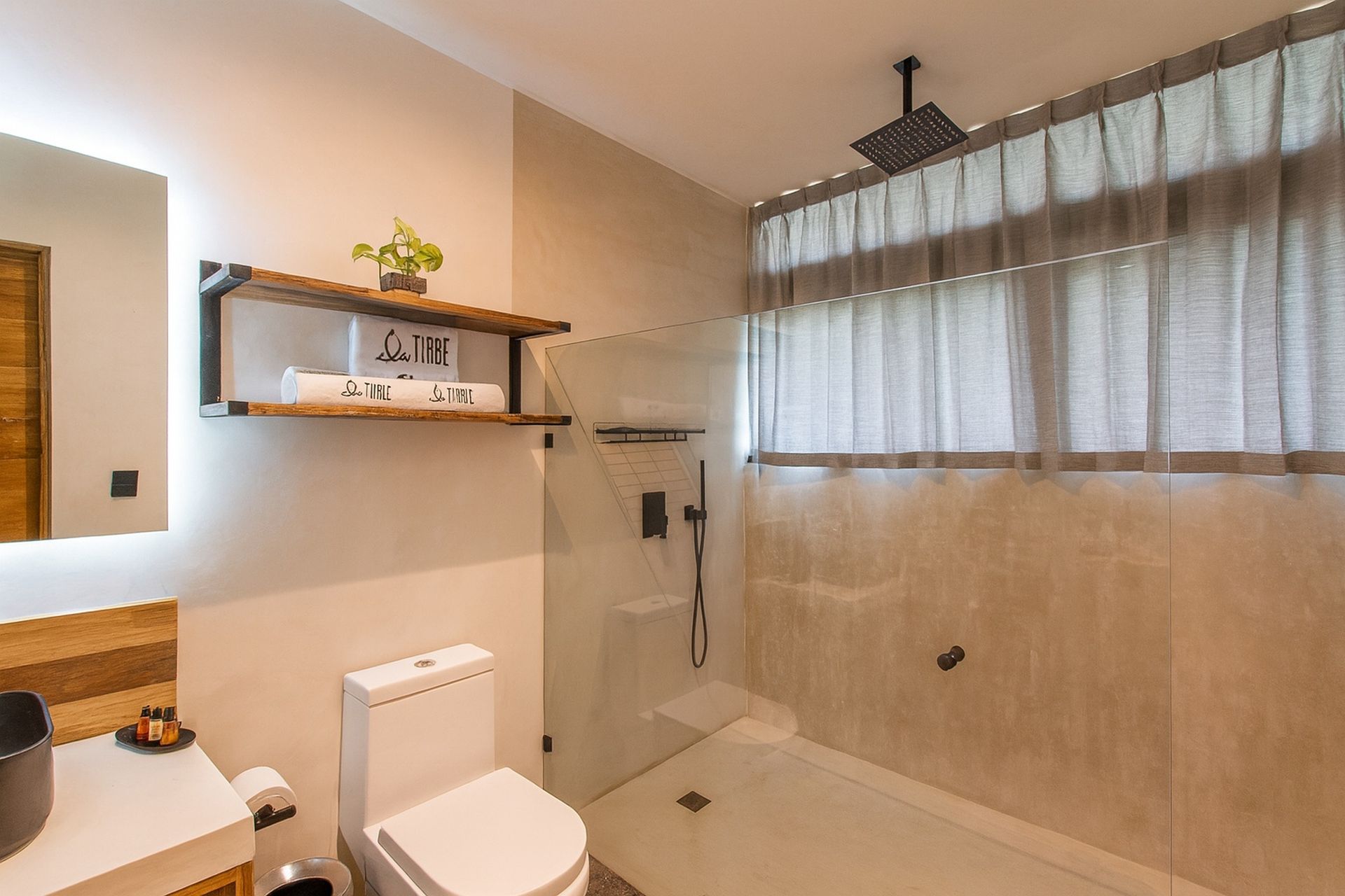 Private full bathroom with rainshower