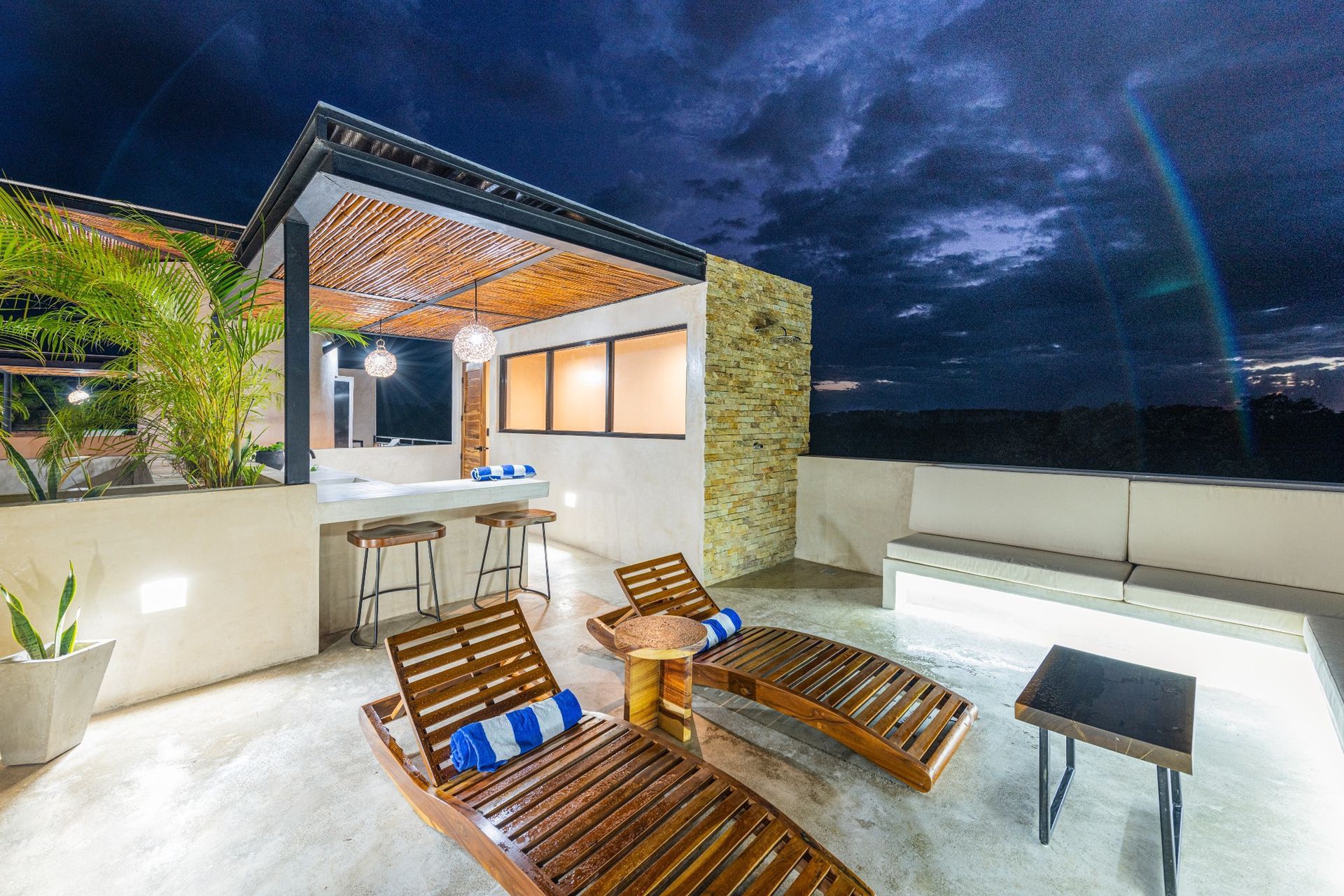 Private rooftop to Penthouse with Jungle Views